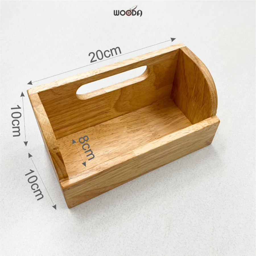 Khay đa năng đựng muỗng đũa, khay đựng chai lọ gia vị bằng gỗ - Ảnh 10