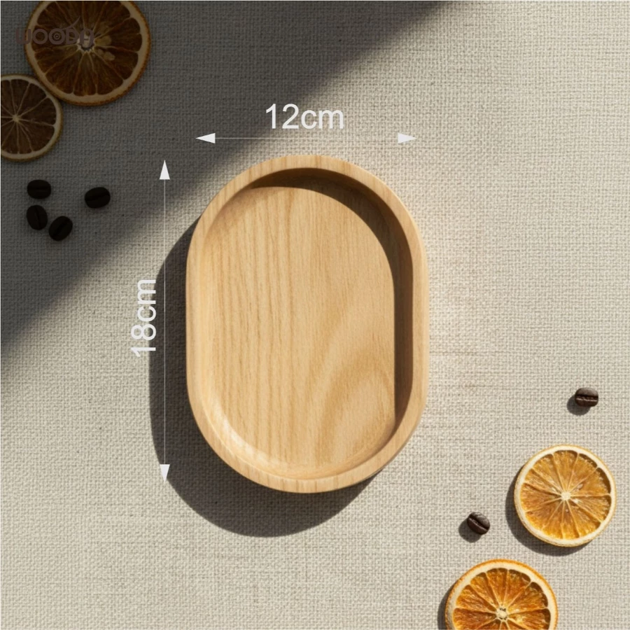 Khay gỗ hình Oval gỗ Tần Bì nguyên khối - Ảnh 10