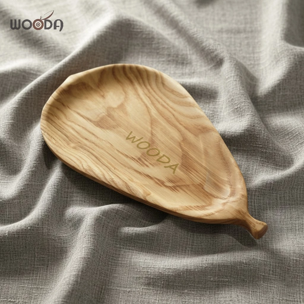 Khay Hình Chiếc Lá Bàng - Khay Gỗ Tự Nhiên Decor - Ảnh 7
