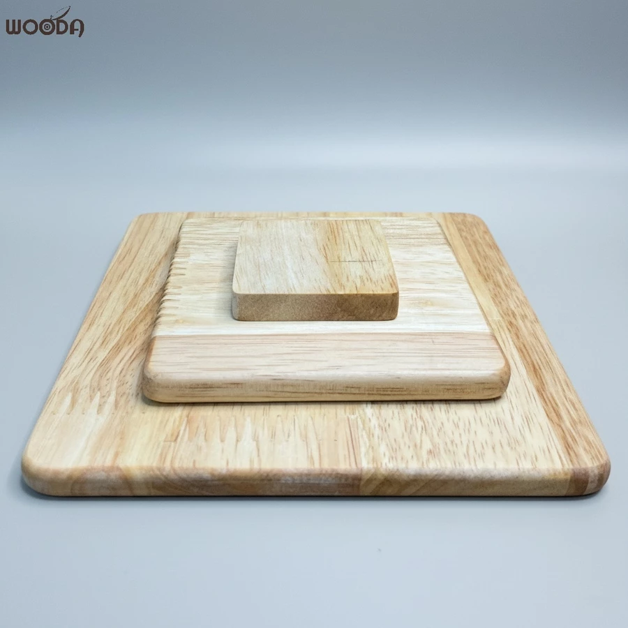 Lót ly gỗ vuông - tròn - lục giác có Sơn Chống Thấm, đế gỗ lót chậu nhiều kích thước - Ảnh 11