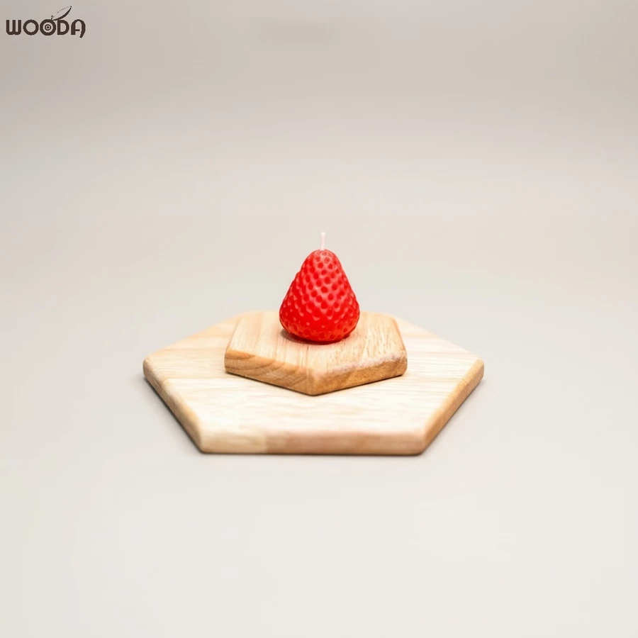 Lót ly gỗ vuông - tròn - lục giác có Sơn Chống Thấm, đế gỗ lót chậu nhiều kích thước - Ảnh 12